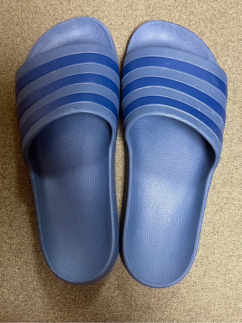 adidas new Men's Navy and Royal Blue Slide Sandals